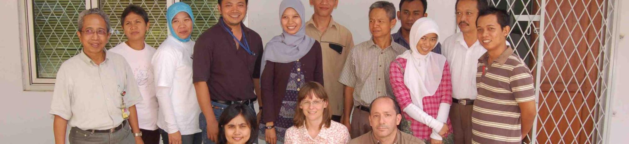 The AP2 team at FORDA, Ministry of Forestry, Bogor, Indonesia in 2009.